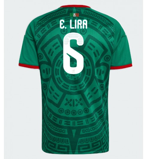 Mexiko Erik Lira #6 Domácí Dres MS 2026 Krátký Rukáv Mexiko Erik Lira #6 Domácí Dres MS 2026 Krátký Rukáv